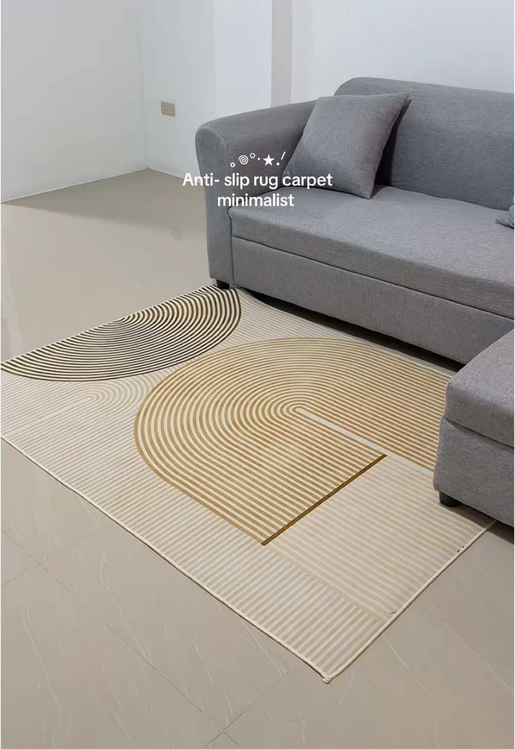 minimalist carpet for living room #carpet #carpetforlivingroom #antislip #housedecor #homedecor #minimalist #aesthetic #fyp 
