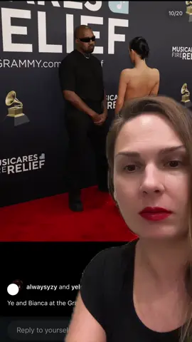 Grammy2025 Kanye and Bianca#grammy2025 #kanyewest #biancacensori 