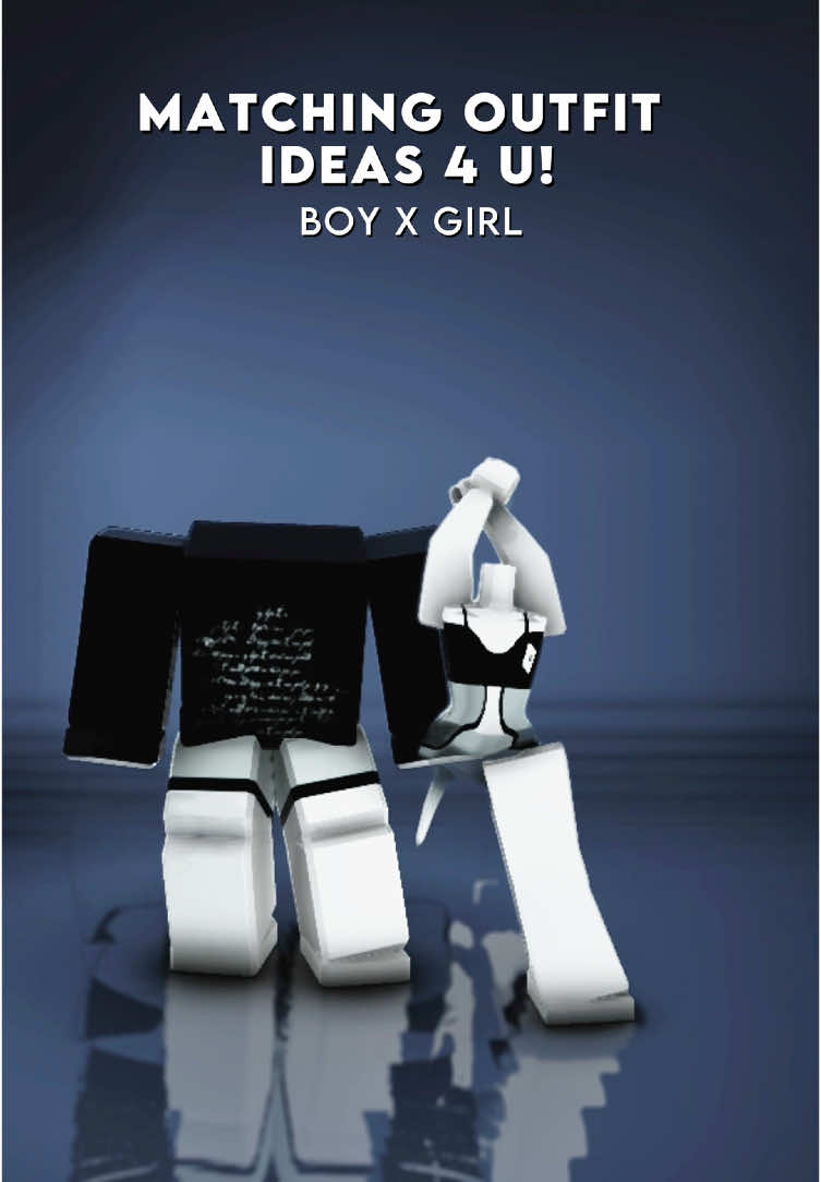 Matching Couple Outfit Ideas 4 u! All my fits in my bio 🖤 #roblox #outfit #fy #r15 