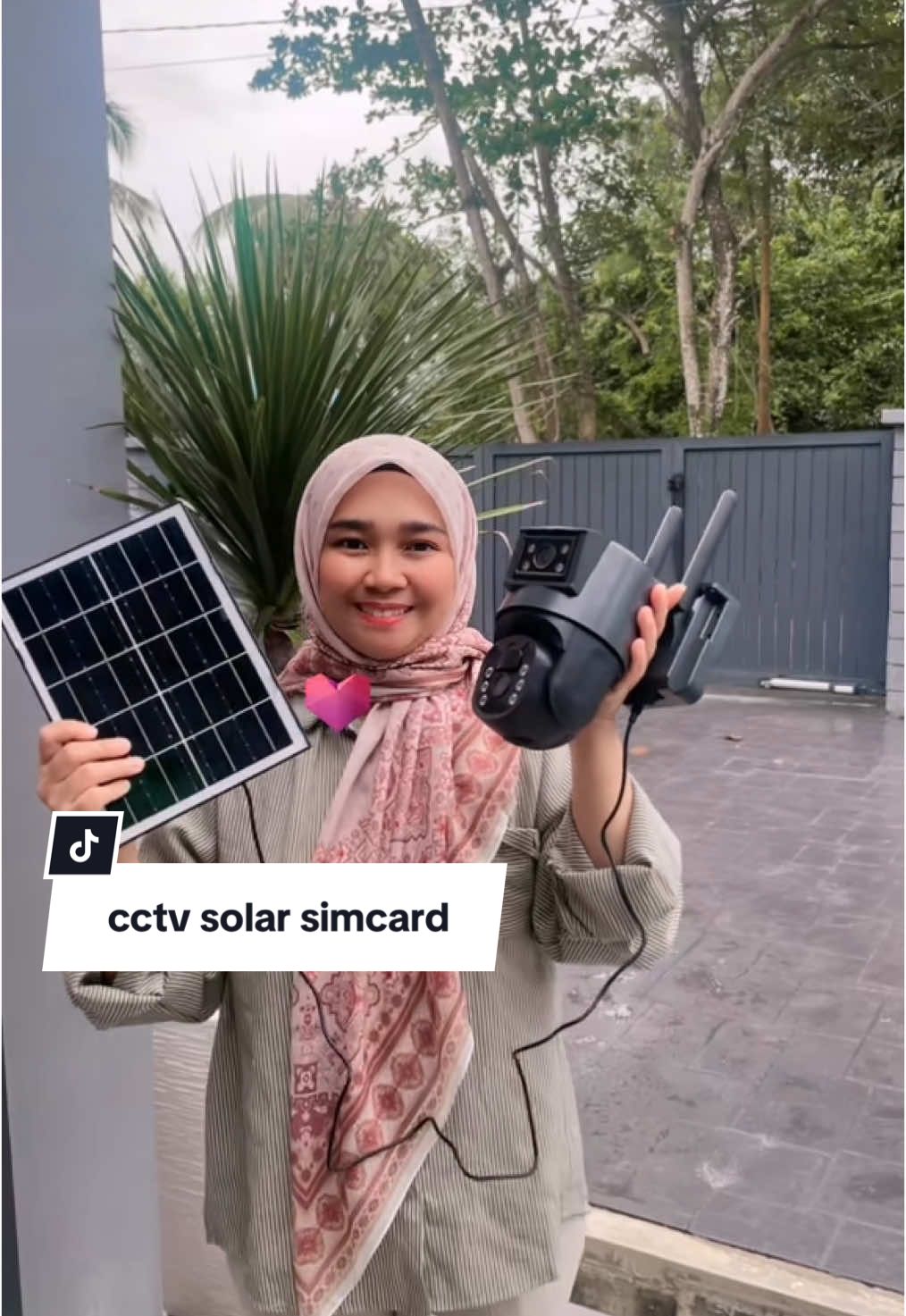 cctv solar simcard 4g #cctv #cctvcamera #cctvmurah #v380pro #cctvsolar 