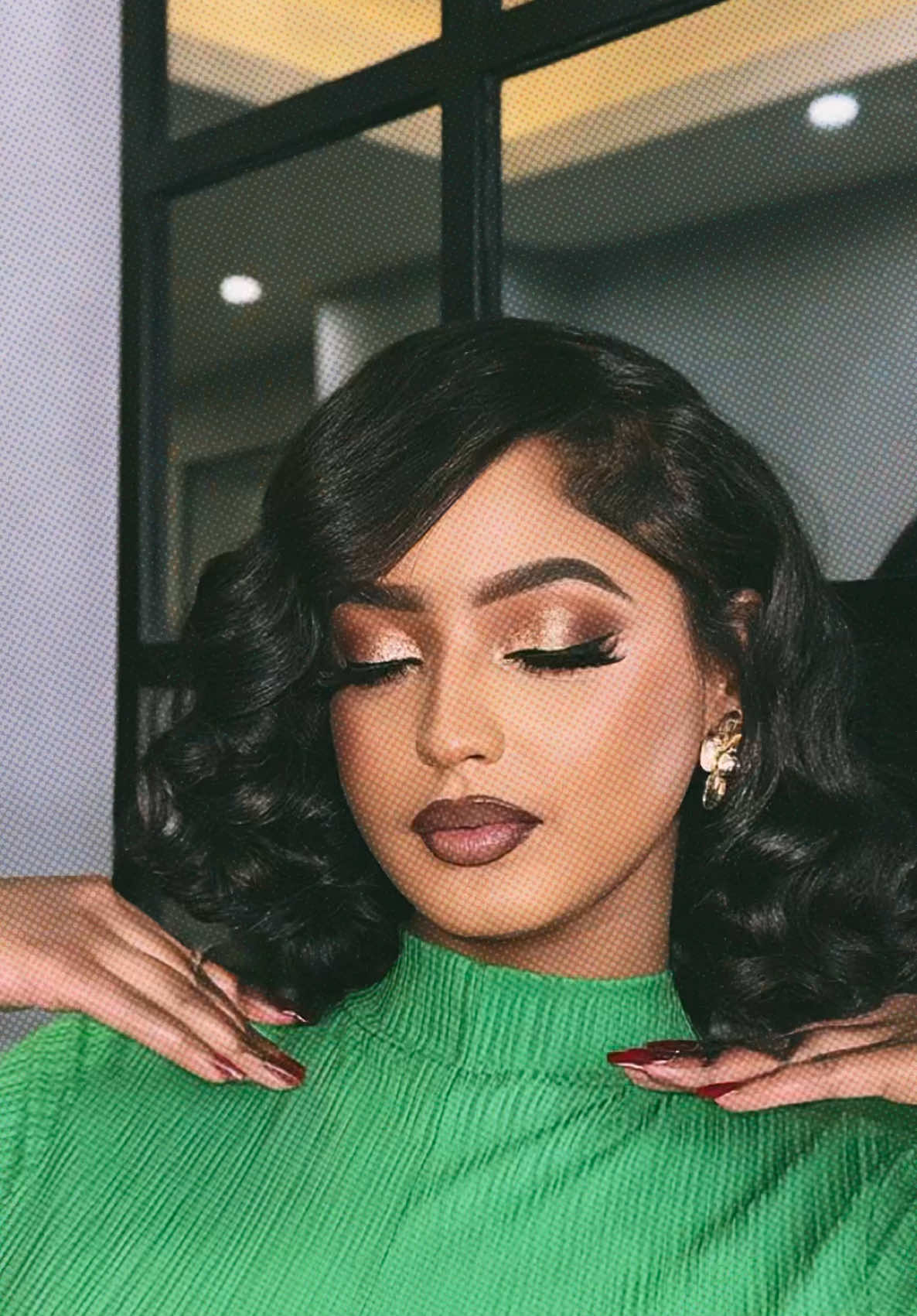Serving flawless glam ✨@bisry 💚callforbookings #ethiopian_tik_tok #fyp #habeshatiktok #makeup #makeupartist #addisababa #beauty #fentybeauty #rarebeauty #maccosmetics #maybelline #weddingvibes #yohanna #mekele #tigra 