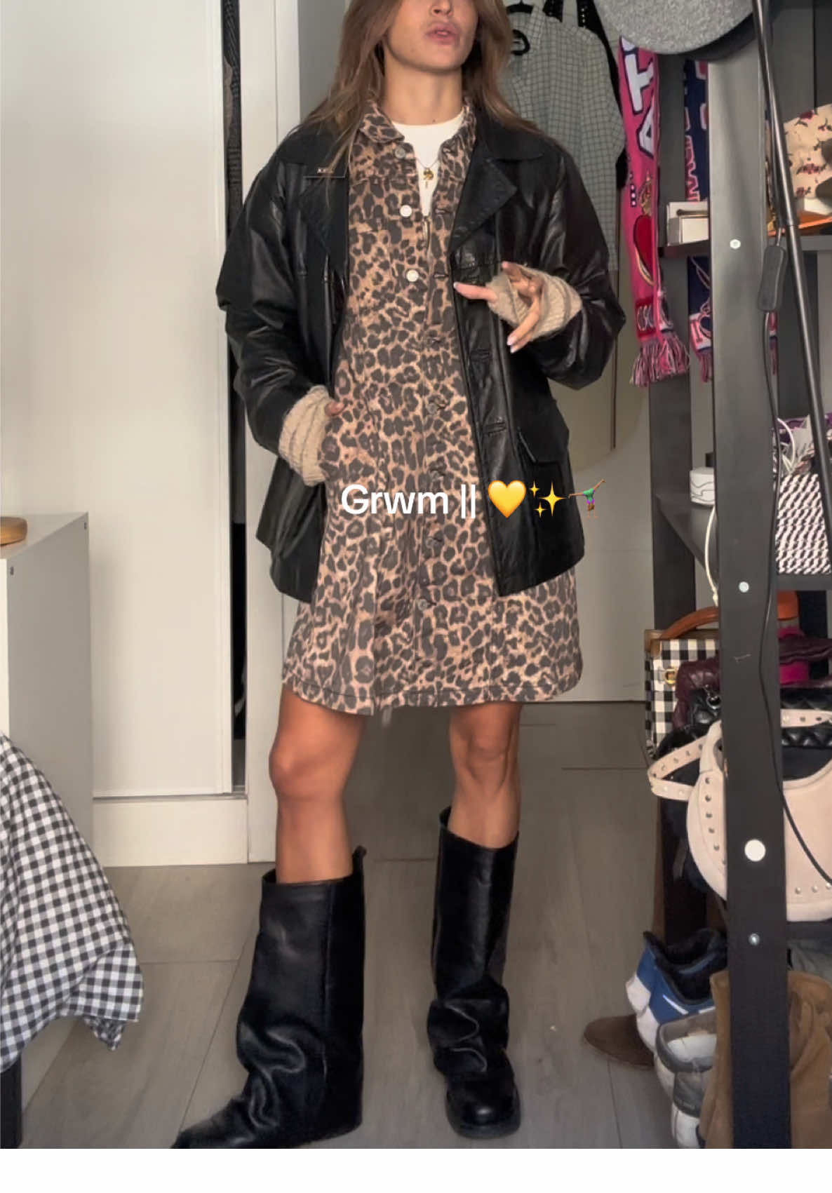 Fuori dalla comfort zone ma ci piace, vestito @JJXX #fyp #grwm #OOTD #layering 