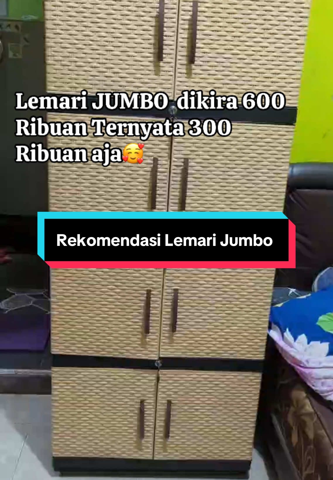 Hanya di tik tok lemari segede gini cuma 300ribu aja🫣🫶#lemariplastik #lemaripakaian #lemarijumbo #lemarijumbo4susun #lemarikekinian 