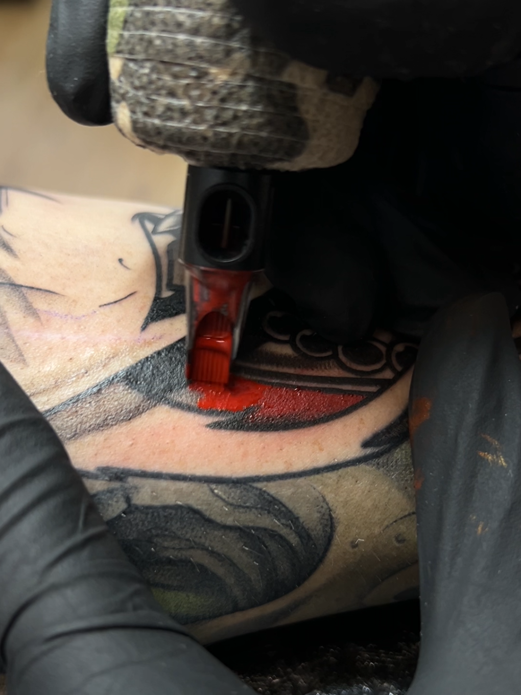 Red color packing 🍒  #ikostattoo #parati #fy #barcelona #tattoo #asmr #satisfying #inked #anime 
