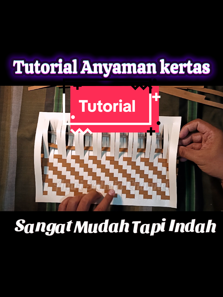 Tutorial anyaman kertas yang mudah tapi indah #amrisahaja #kreatif #kertas #anyamankertas #kreasipotongkertas #tutorial 