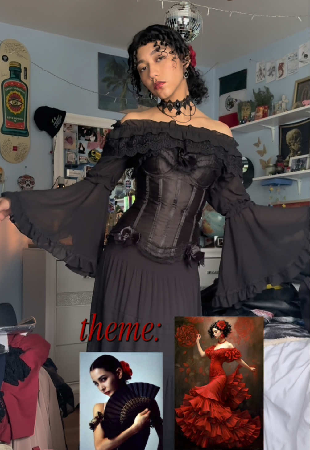 OOTD 🥀 . . . . . . . . .  #OOTD #outfitoftheday #fashion #TikTokFashion #fit #outfit #outfitinspo #inspo #fyp #foryou #grwm #gdwm #aesthetic #style #outfitideas #styles #mira #mirame #capcut #capcutedit #contentcreator #model #edit #mexican #latina #latindance #mexico 