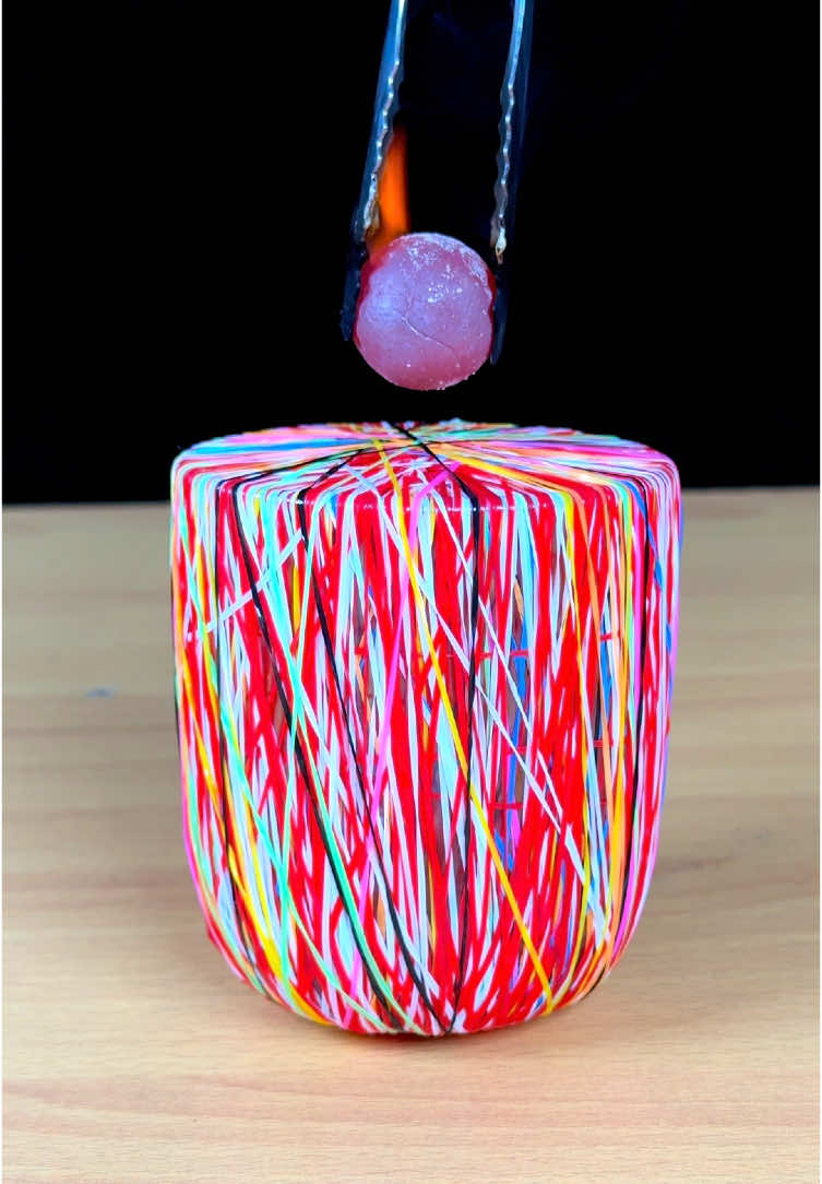 Hot Metal ball vs Rubber bands 😱
