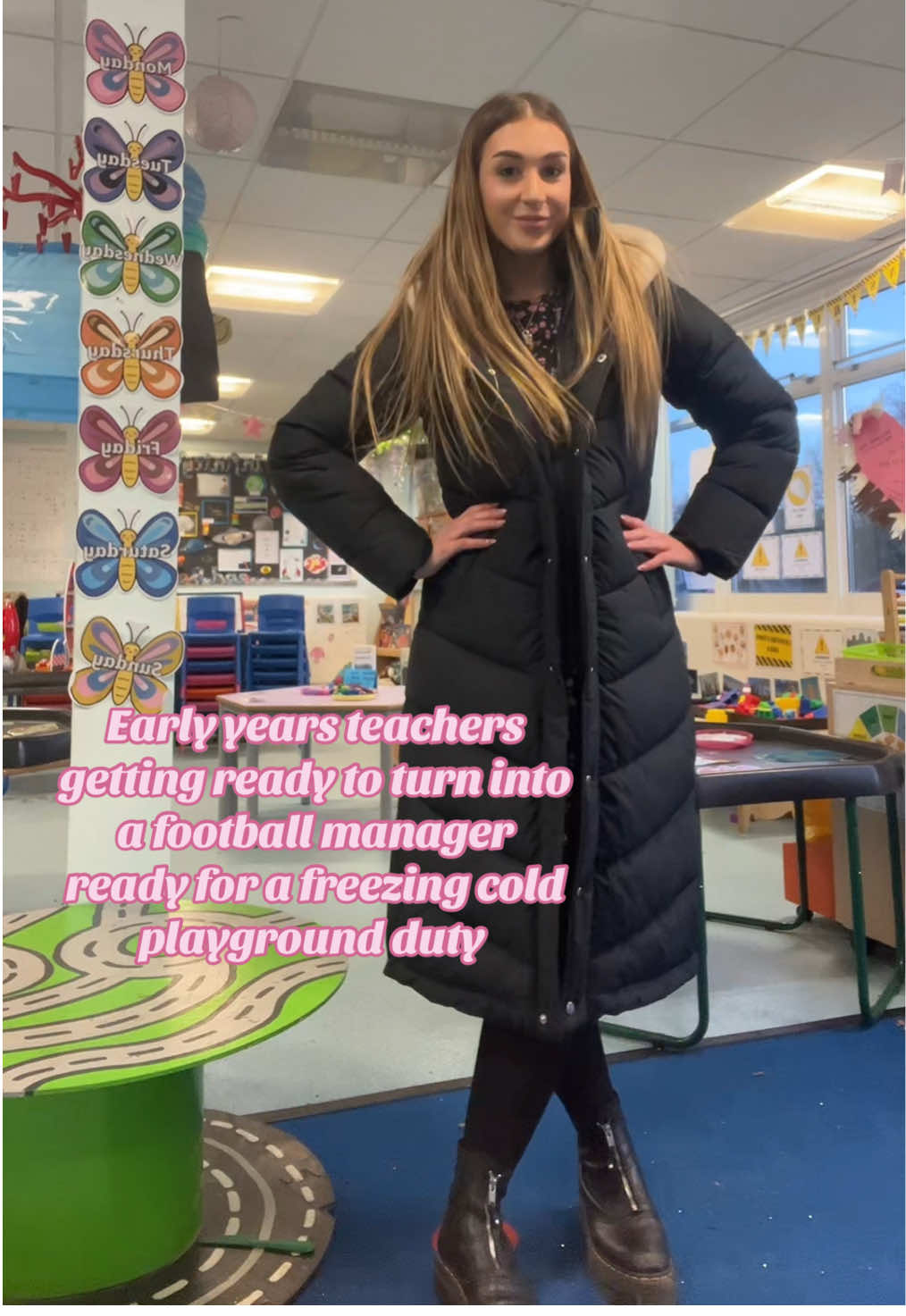 Jk this coat is the warmest thing ever, thank u @hollister #earlyyearseducation #teacheroutfitinspo #teacheroutfitcheck #teacheroutfit #OOTD #teachersoftiktokfyp  #eyfsmathsactivities #ootw #eyfsmaths #tufftrayactivities #fashion #teacherlife #primaryteachersuk #eyfsteacheruk #lifeofateacher #classroomfun #ectteachersuk #teacheroutfitcheck #tufftray #tufftraysetup #tufftrayplay #tufftrayactivities #tufftrayinspiration #teachertok #eyfsactivities #teachers #teachersoftiktok #continuousprovision #phonics #earlyyearsideas #earlyyears  #plannercommunity #plannertok #planner #ditlteacher #ditlvlog #dayinthelifeofateacher   