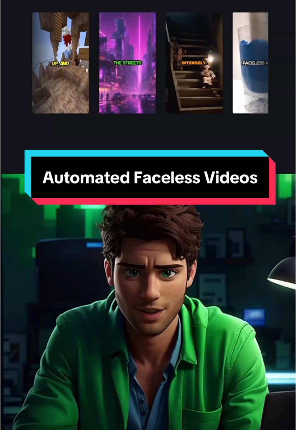 Automated faceless videos with AI #contentcreator #aitools #facelesscontentcreator #faceless 