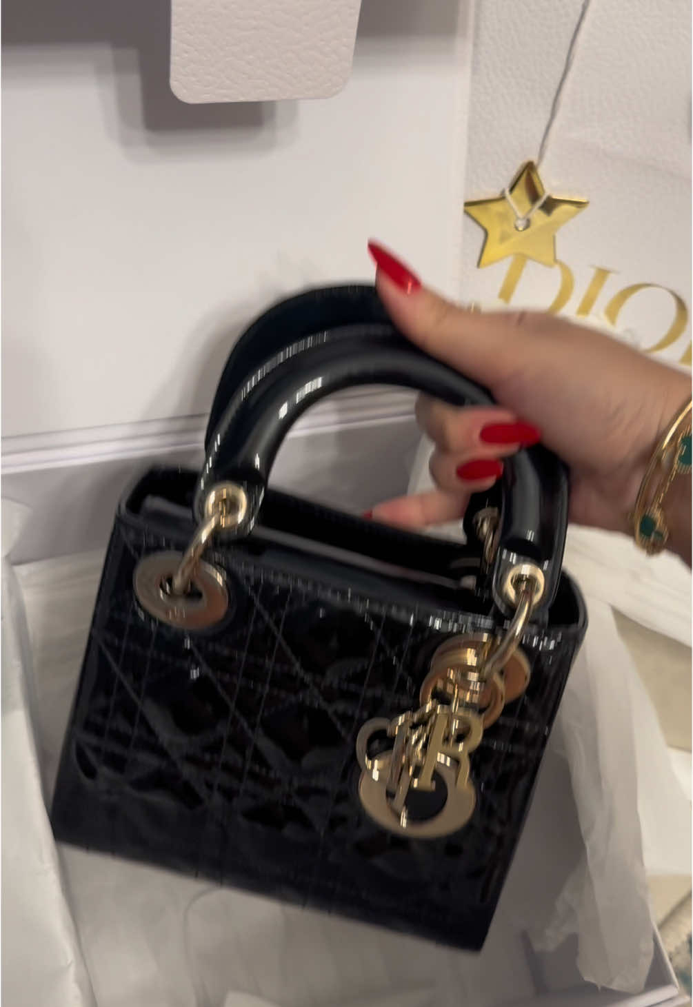Unboxing of my first Lady Dior bag  🥹🖤 