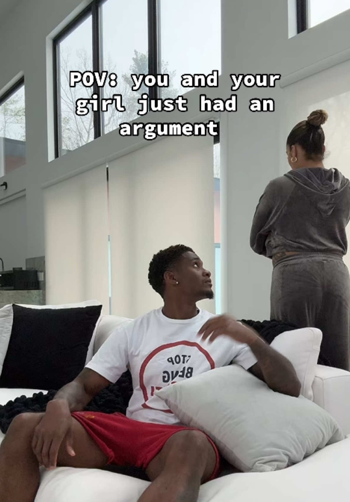 I don’t think she’s over it yet 🙄🤣 #rissandquan #couples #Relationship #relatable #Love 