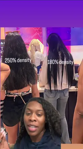 250% Density vs. 180%Density @BELIEVE IN HAIR 