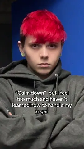 I dye my hair red for a reason #fyp #anger #angerissues #relatable #bpd #bpdtiktok 
