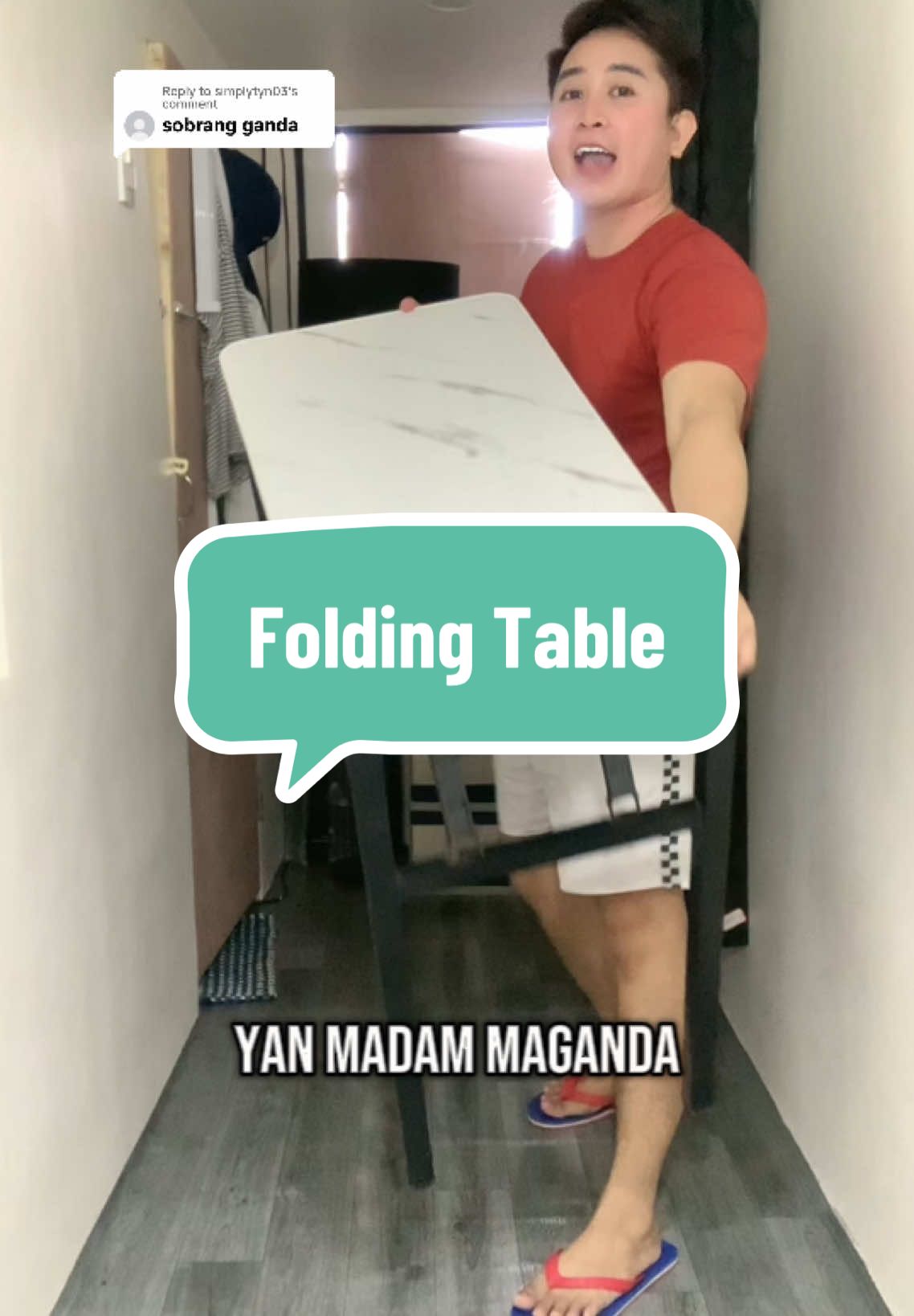Replying to @simplytyn03 Foldable #table #foldabletable #foldingtable #diningtable #computertable #homeessentials #fyp