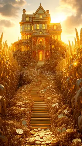 nhà vàng và cánh đồng ngô vàng #amthanhmayman #amthanhthuhuttienbac #trúngvésốđộcđắc #thantaiden #maiman #tailocthinhvuong #tiền #giauco #rich #wealth #abundance #2025 