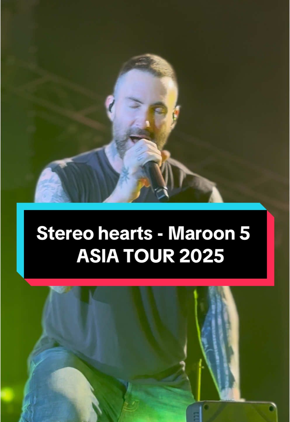 Stereo hearts - Maroon 5  Asia tour 2025 #maroon5 #maroon5asiatour #bangkok #stereoheart 