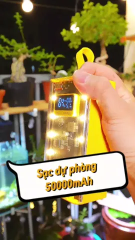 Sạc dự phòng 50000mAh trong suốt có sạc nhanh 22.5w #sacduphong50000mah #sacduphongtrongsuot #sacnhanh 