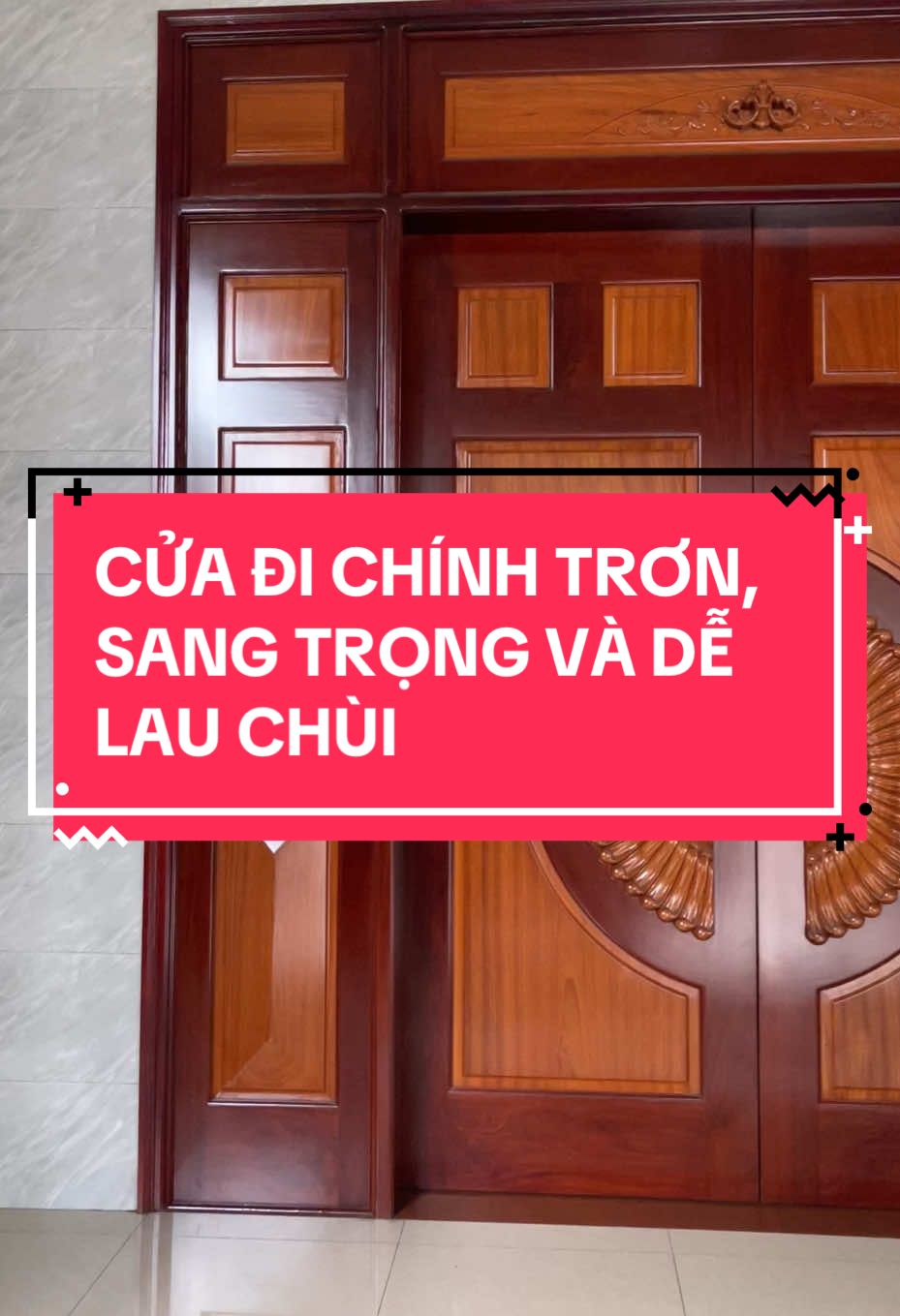 Cửa đi chính căm xe trám gõ trơn - thích hợp cho biệt thự, nhà phố... #cuachinhbietthu #cuachinh #cuagotunhien #cuagocaocap #cuagobietthu #đồgỗphươngnam 
