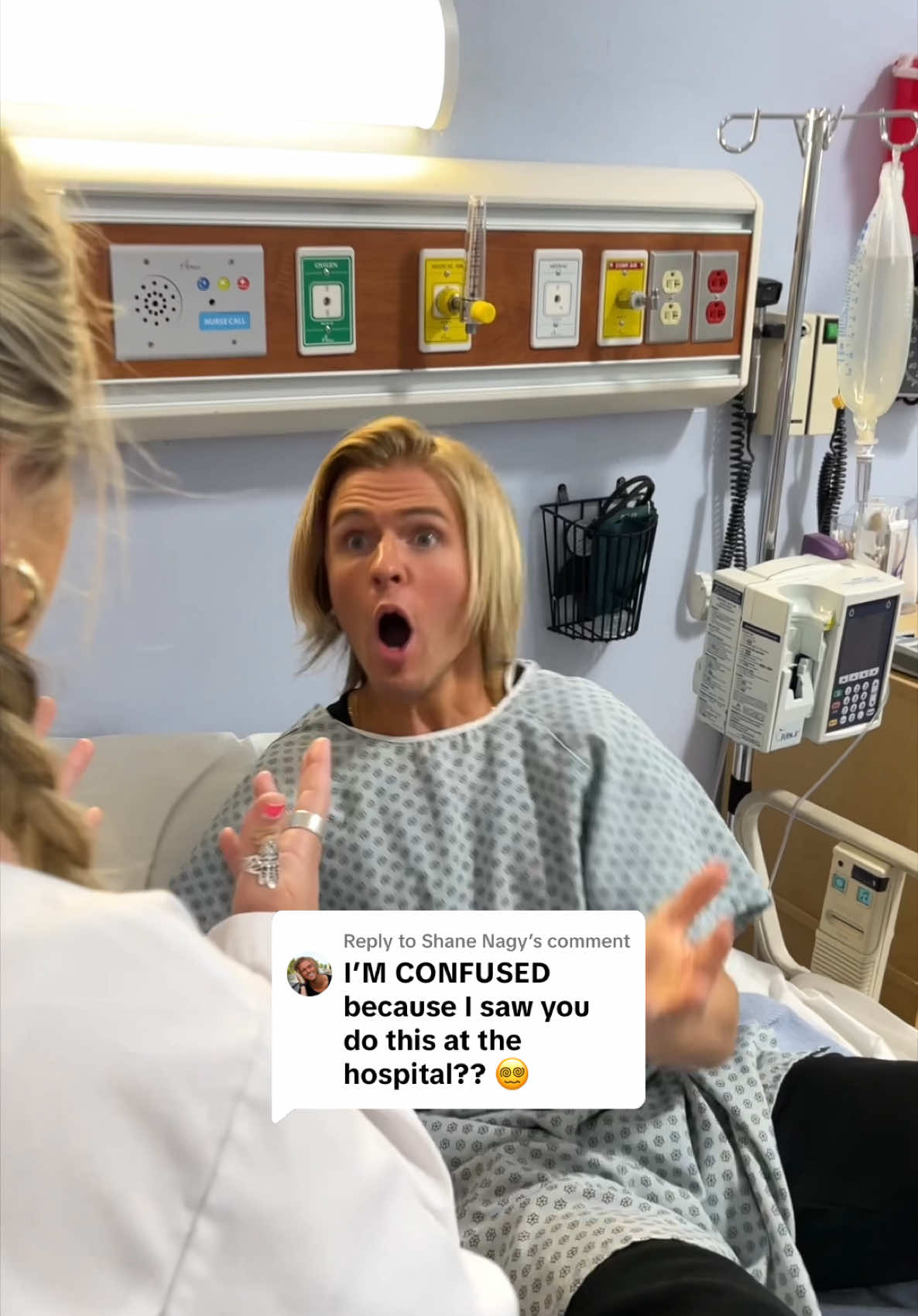Replying to @Shane Nagy When You Want to Stay in the Hospital 😂 #skit #relatable #couplegoals #clever #public #waitforit 