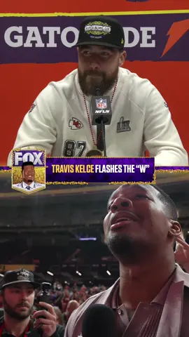 Travis Kelce caught a “W” for Jameis Winston 😂 #SuperBowlLIX #nfl #jameiswinston #traviskelce #JameisOnFOX