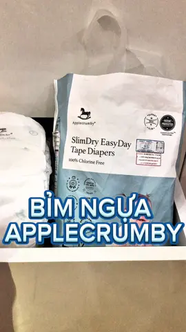 Bỉm cho bé Applecrumby SlimDry EasyDay Mega S/M/L/XL/XXL, tã bỉm siêu mỏng chống tràn ##tabimchobe##applecrumby##bimngua##mesukemchil