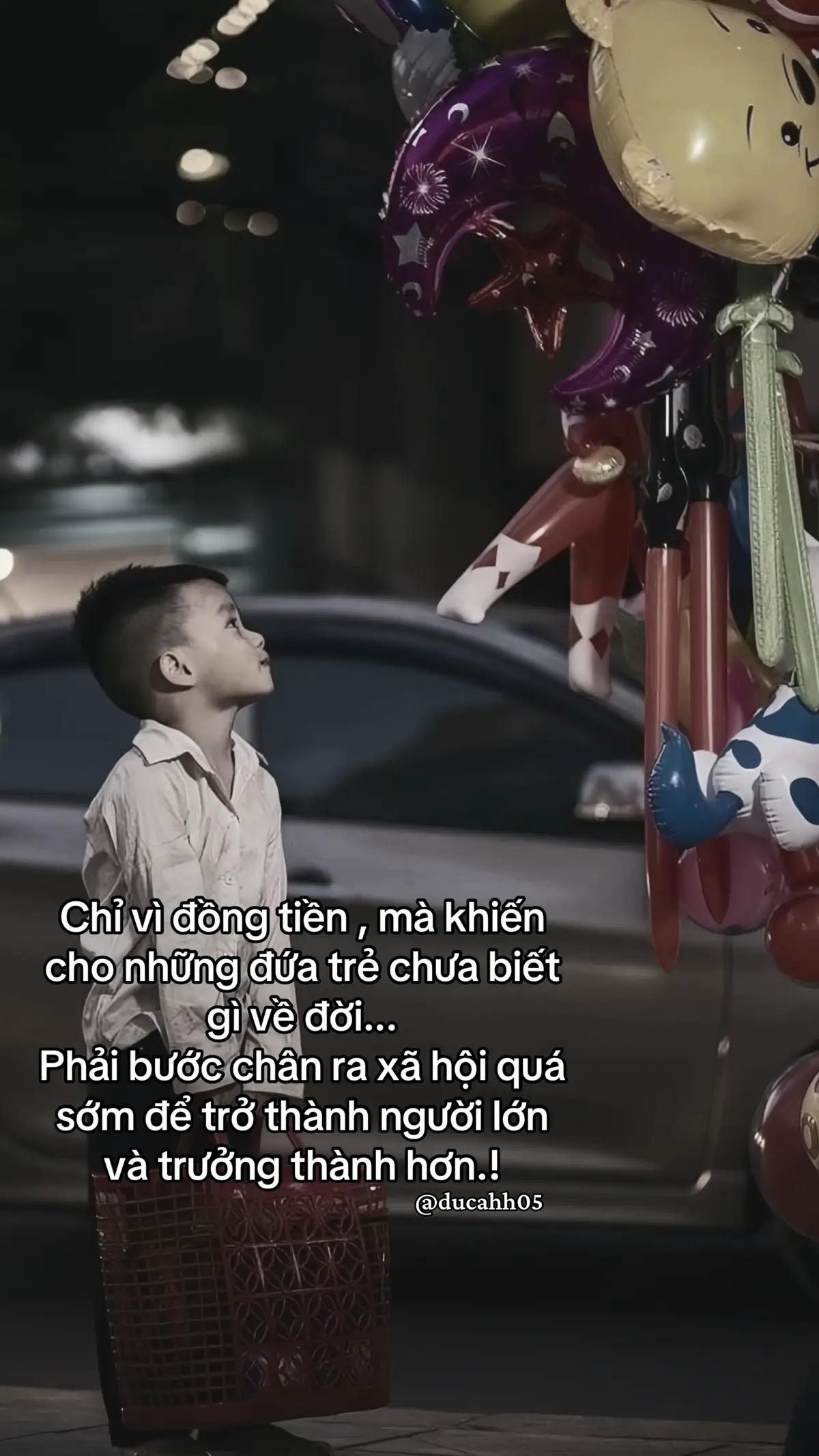 Chỉ vì đồng tiền, mà khiến  cho những đứa trẻ chưa biết  gì về đời... Phải bước chân ra xã hội quá  sớm để trở thành người lớn  và trưởng thành hơn.!#xh #ducahh05 #tamtrang 