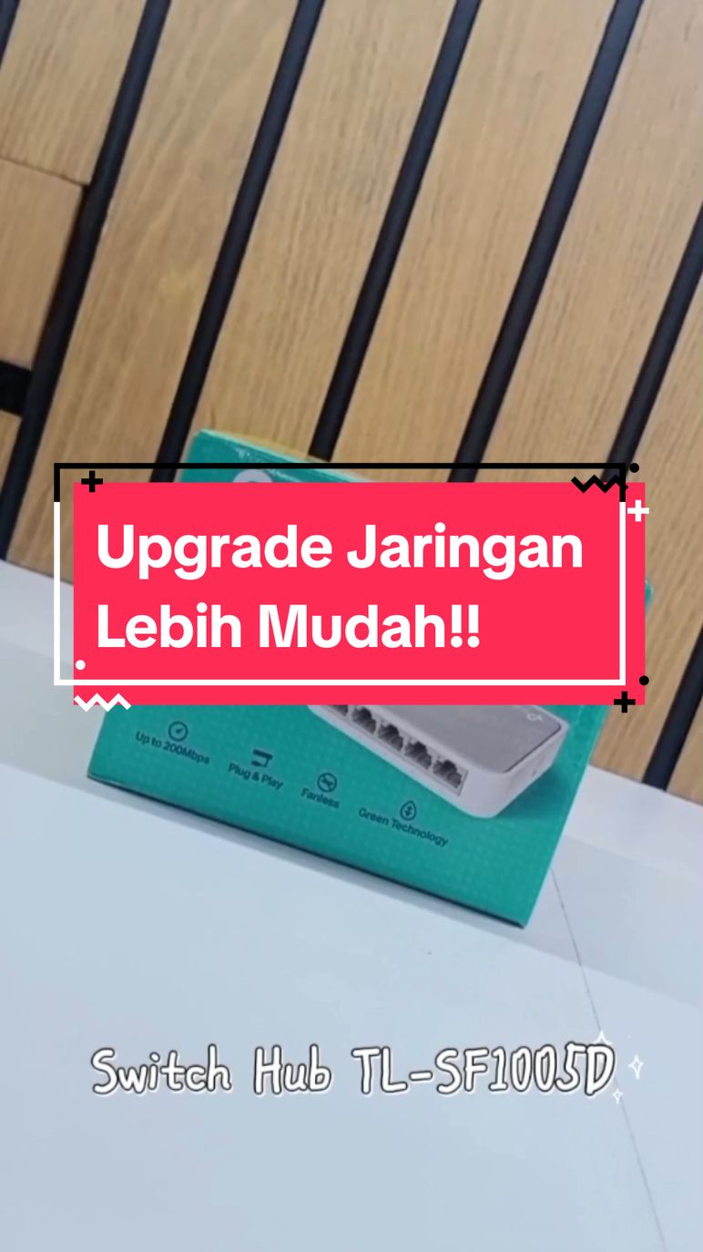 Hubungkan lebih banyak perangkat dengan TP-Link TL-SF1005 5 Port, cepat dan mudah digunakan. • • • Utama Computer Kebumen #switchhub  #switchhub5port #utamacomputerkebumen #fyp #viral #contentcreator 