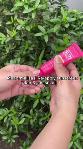 Siapa yang belum reapply sunscreen tiap 3 jam sekali?? #inusaskincare #rekomendasiskincare #sunscreeninusa #rekomendasisunscreen 