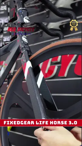 Xe đạp fixedgear cacbon cho anh em #xedap #xedapdiahinh #fixedgear #xedua #road #redbicycle #huongdanlapxedap #fx2 #fx4 #lifehorse 