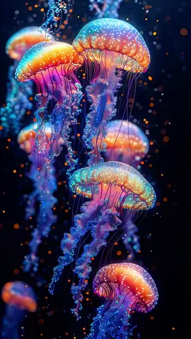 Live Wallpaper 4k : 🌊✨ Dive into the depths of the ocean with this mesmerizing animation of iridescent jellyfish! Watch as their glowing bodies and flowing tentacles create a magical, otherworldly scene. You won't want to miss this stunning visual experience! 🌊✨ #LiveWallpaper #Jellyfish #2025 #livewallpaper #livewallpaper4k #ai #underwater #relaxing