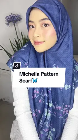Tryon michelia pattern scarf🦋 #zoya #zoyalovers #wibgajian #ramadhanekstraseru #zoyafashionhijab #fyp #rekomendasikerudung #fyp #womaninhijab #scarfpattern #belanjaditiktok #tryon 