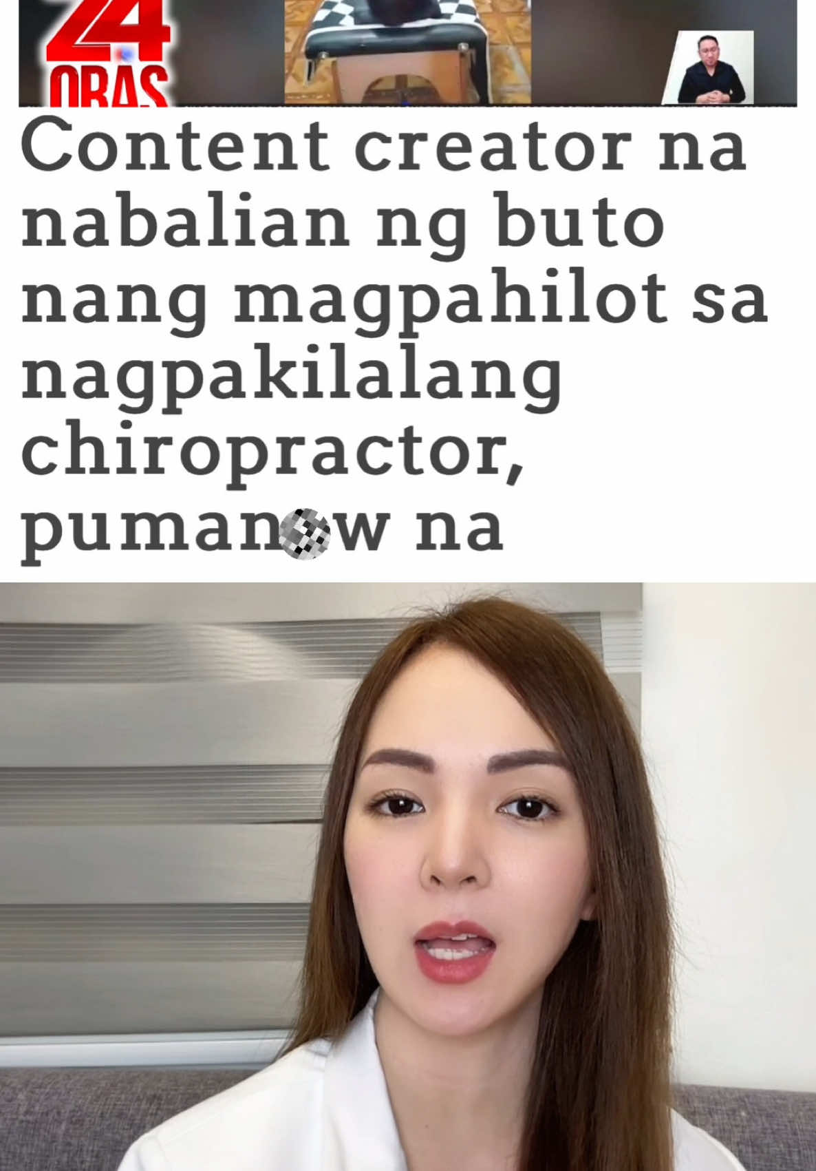 Lalaking nabalian ng buto matapos ang session sa nagpakilalang chiropractor, puman@w na. 😔