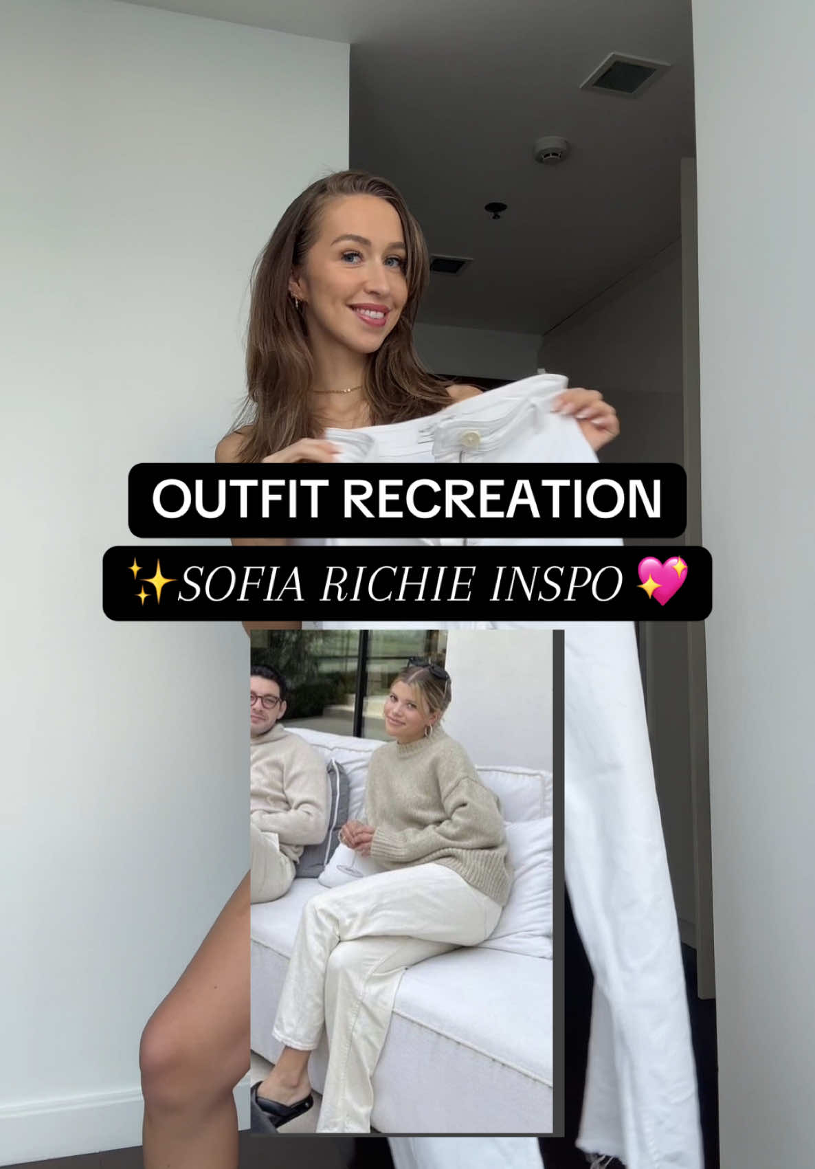 Bringing a little Sofia Richie elegance into my wardrobe—but with my own twist, of course 🤍 Style this fit with me as I recreate a Pinterest look that’s giving effortless luxury with a personal touch. Who else loves a good Pinterest-inspired slay? 👀💖#StyleThisFitWithMe #PinterestOutfits #SofiaRichieStyle #EffortlessChic #WearingEmotionsNotLabels #creatorsearchinsights 