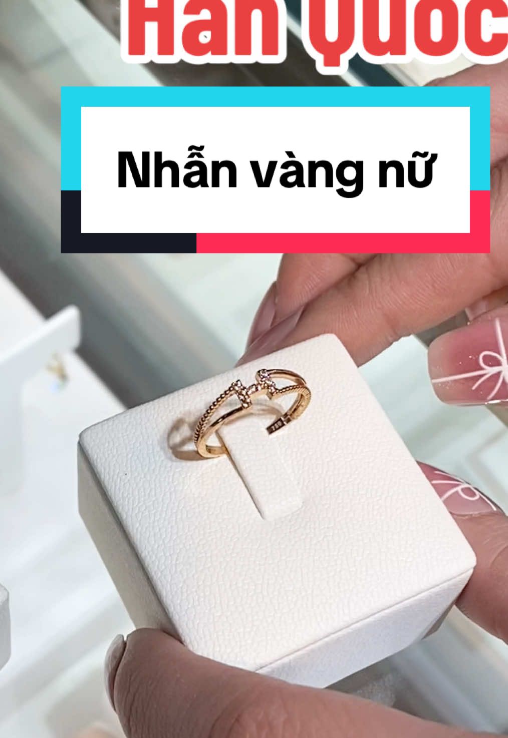 Nhẫn mảnh vàng hồng 14k Hàn Quốc #nhannu #nhanvang #quatang #duhocsinhhanquoc #cuocsonghanquoc🇰🇷🇻🇳 #orderhan 