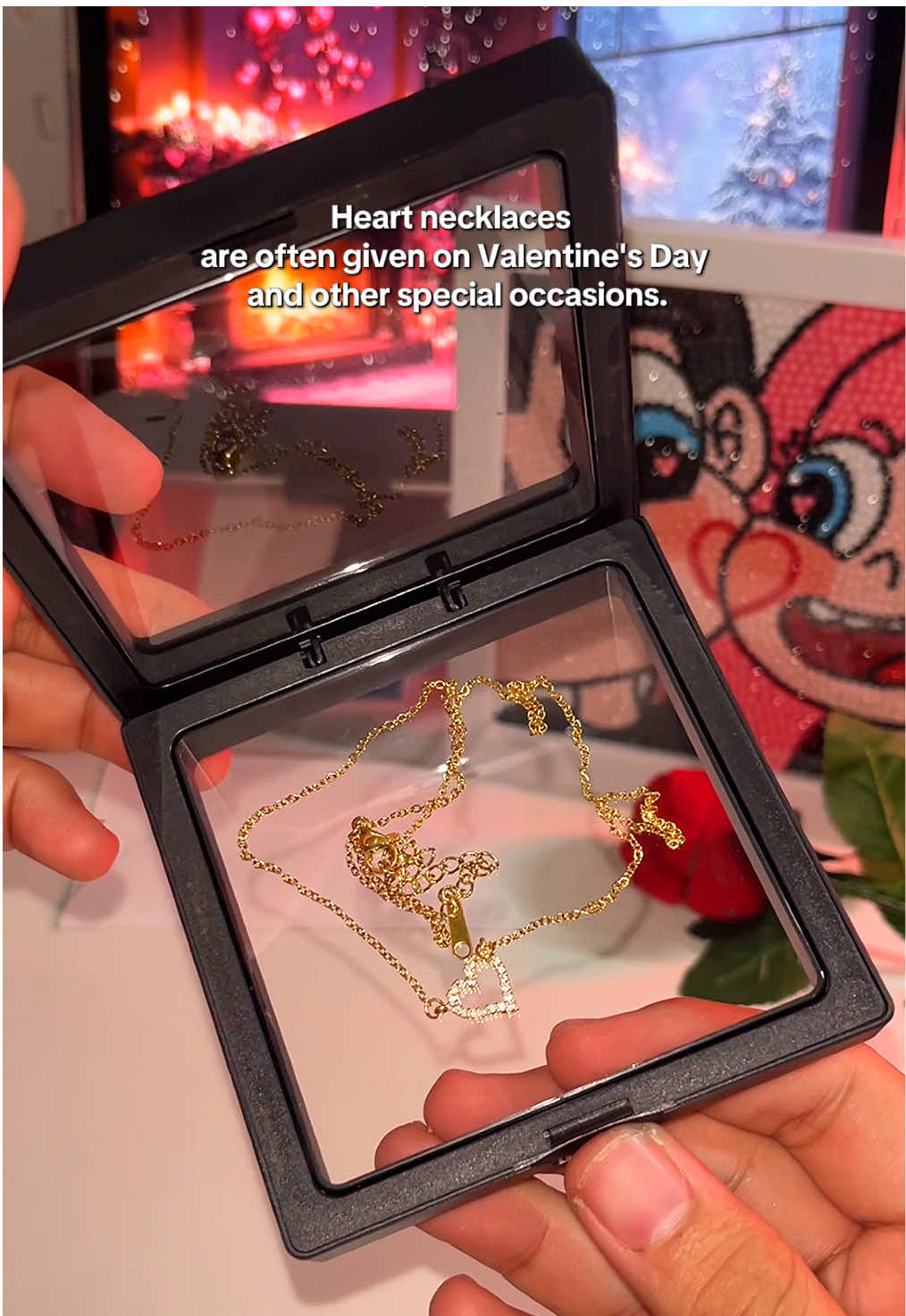 Heart necklace from tala for you!✨ #talaforyounecklace #giftforher #valentinesdaygift #necklaceforwomen 