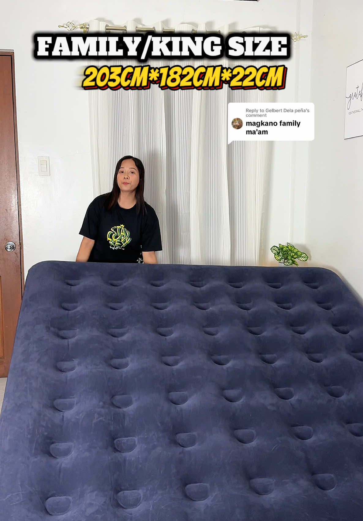 Replying to @Gelbert Dela peña 900-100 plus po depende sa air pump bossing.👌✨ #airbed #bestwayairbed #airmattress #inflatablebed #inflatablemattress #kingsize #kingsizeairbed #kingsizebed #familysize 