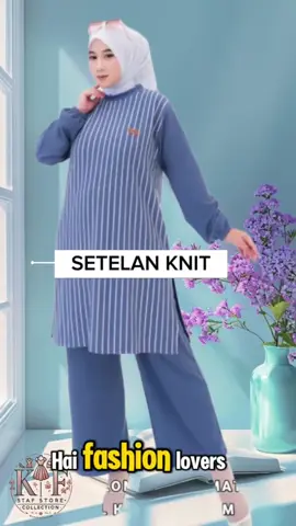 Rekomendasi setelan knit wanita. Oneset knit wanita atasan dan kulot. Bahan Knit.  #muslimahfashion  #setelanknit  #onesetwanita  #rekomendasioutfit 