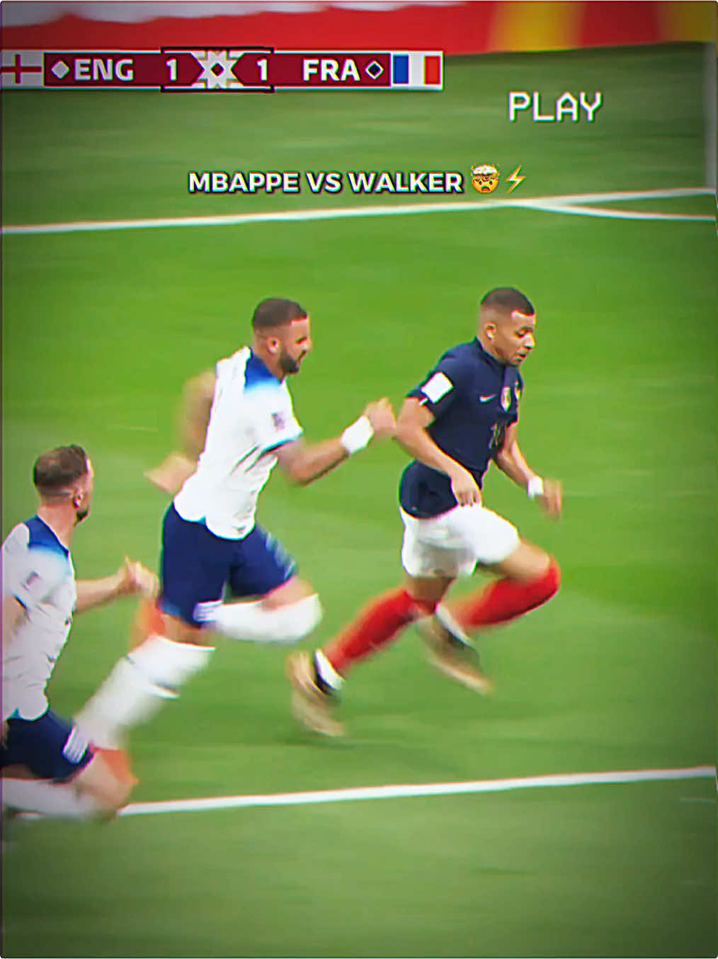 Mbappe vs Walker 🤯⚡️ #mbappe #walker 