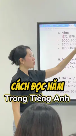Cách đọc năm trong tiếng Anh chuẩn và cực dễ  #ptemagic #hoctienganh #english #pte #pronunciation #LearnOnTikTok 