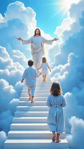 Love is the path to God, the staircase to Heaven. Jesus will take you by the hand, lead you to the Gates of Paradise, and open them before you! Is Jesus coming soon? Lord, help us prepare. Amen! The Second Coming of Jesus!  #heaven  #jesuscristo  #reels #staircase  #fyp #creatorsearchinsights #livewallpaper 