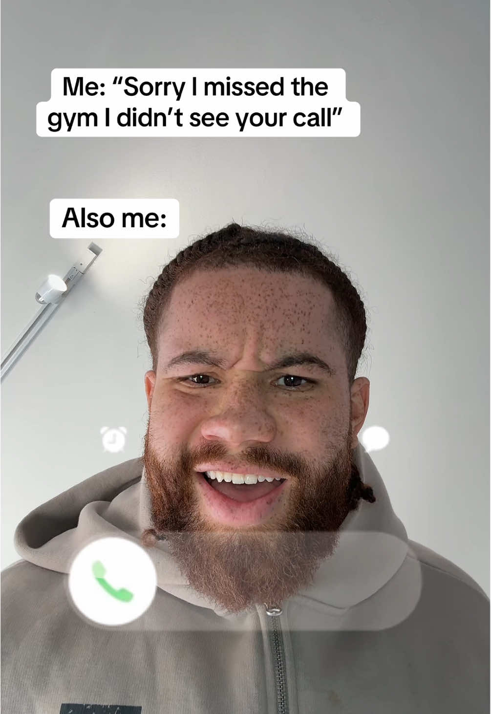 That leg day got skipped for all those wondering😭 #legday #gymbro #gympartner #missedcall 