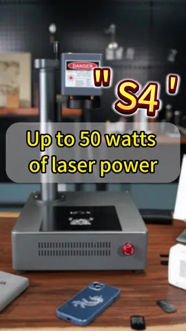 The super-powerful S4 fiber optic marking machine can engrave metal, plastic and leather.#laser #laserengraving #business #businessideas #แสงเลเซอร์ #การแกะสลักด้วยเลเซอร์ #logo #gift 