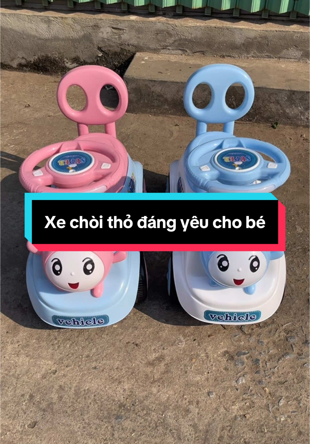 Xe chòi thỏ đáng yêu cho bé, có nhạc và đèn led, cốp rộng bé để đồ, tựa lưng, xe phù hợp các bé 1-3t. #xechoithochobedumau #xechoichan #xechoichanchobe #xuhuong 