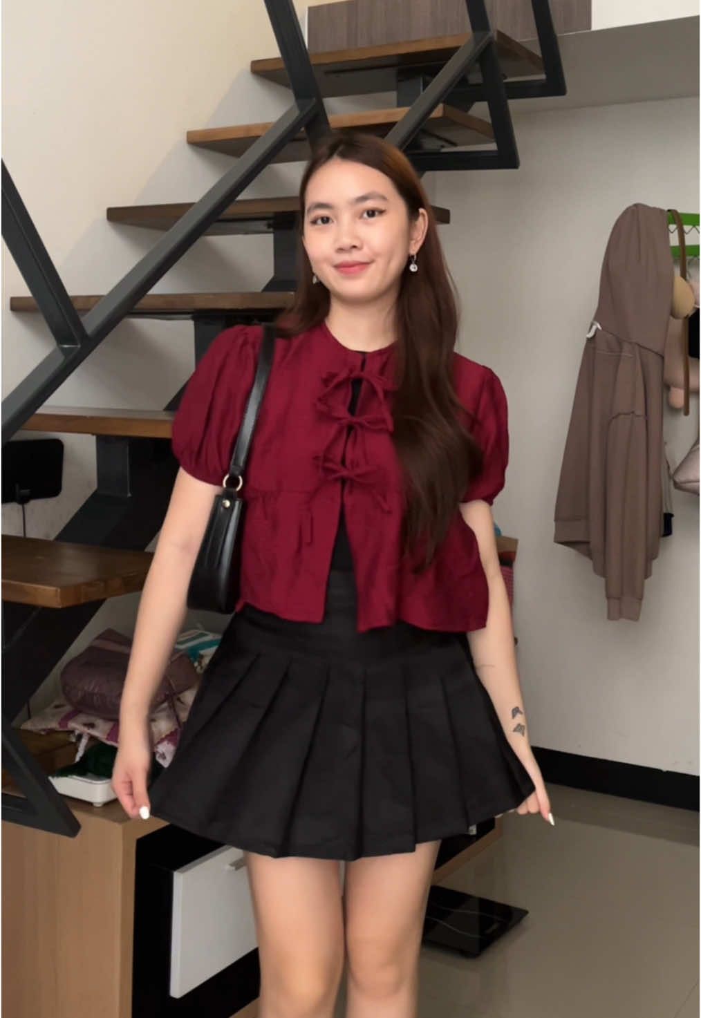 feeling cute in red❤️ #fyp #foryou #foryoupage #outfit #redoutfit #outfitinspo #fitcheck #cuteoutfit 