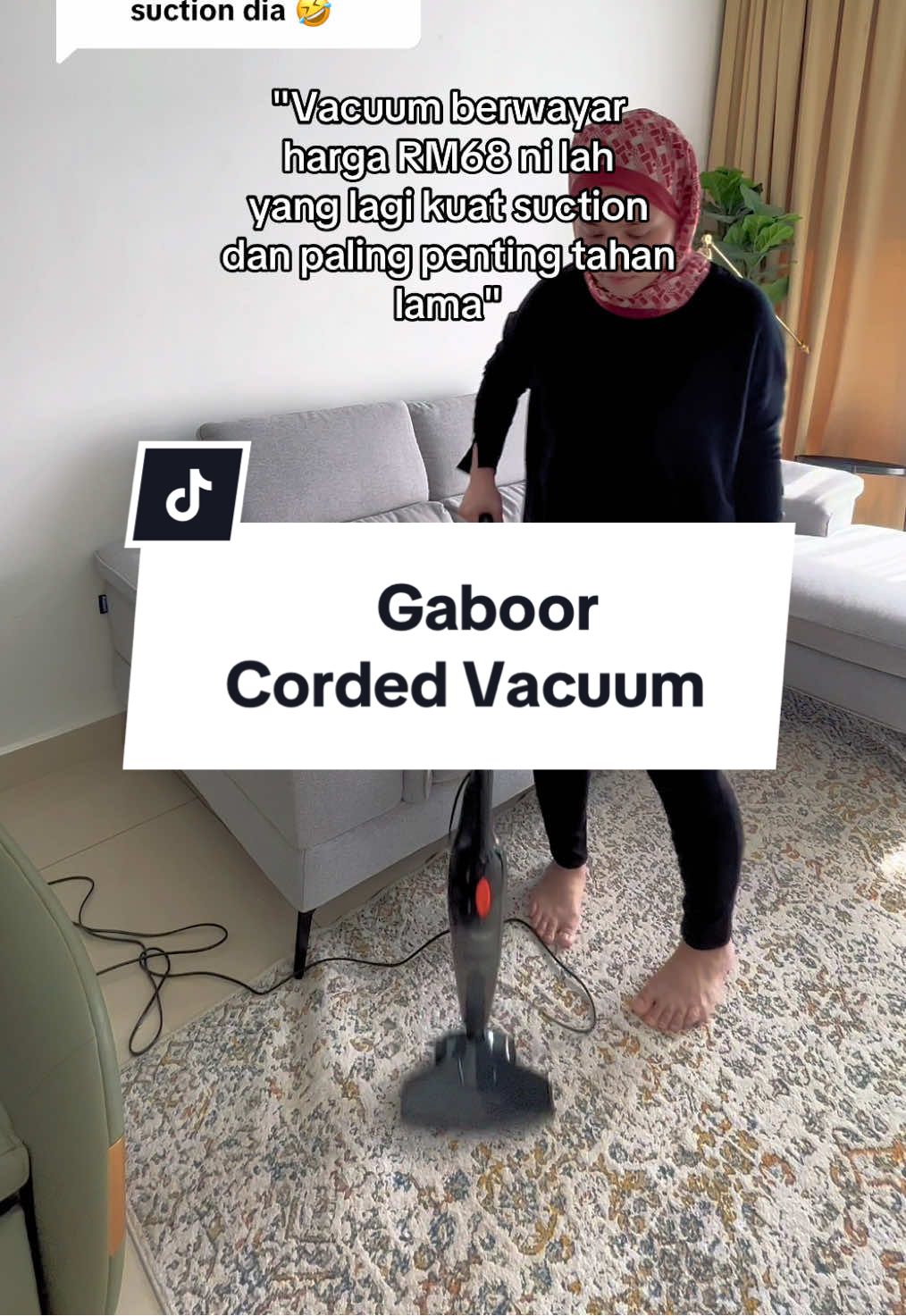 Replying to @enaa.isi betul sangat. Last last vacuum basic berwayar ni lah yang tahan lama, boleh guna hari hari 😆 #vacuumcleaner #vacuummurah #cordedvacuum #vacuumviral #vacuumgaboor #gaboor #gaboorvacuum #vacuummurahsangat #CleanTok #deepcleaning 