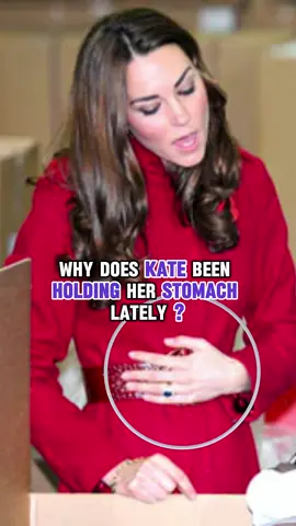 Why does Kate been holding her stomach lately?#princesskate #princewilliamofwales #camilla #diana #rf #royalfamily #usa 