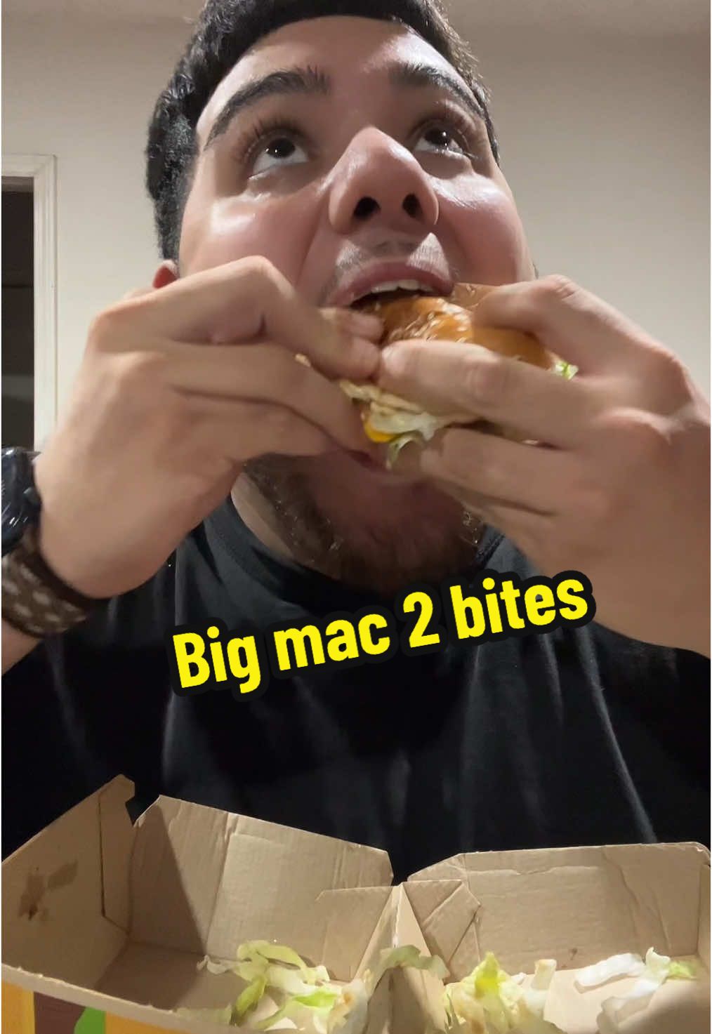 Over or under 2 bites to eat a Big Mac #fyp #Foodie #trending #eating #viralvideo #fypシ #creatorsearchinsights 