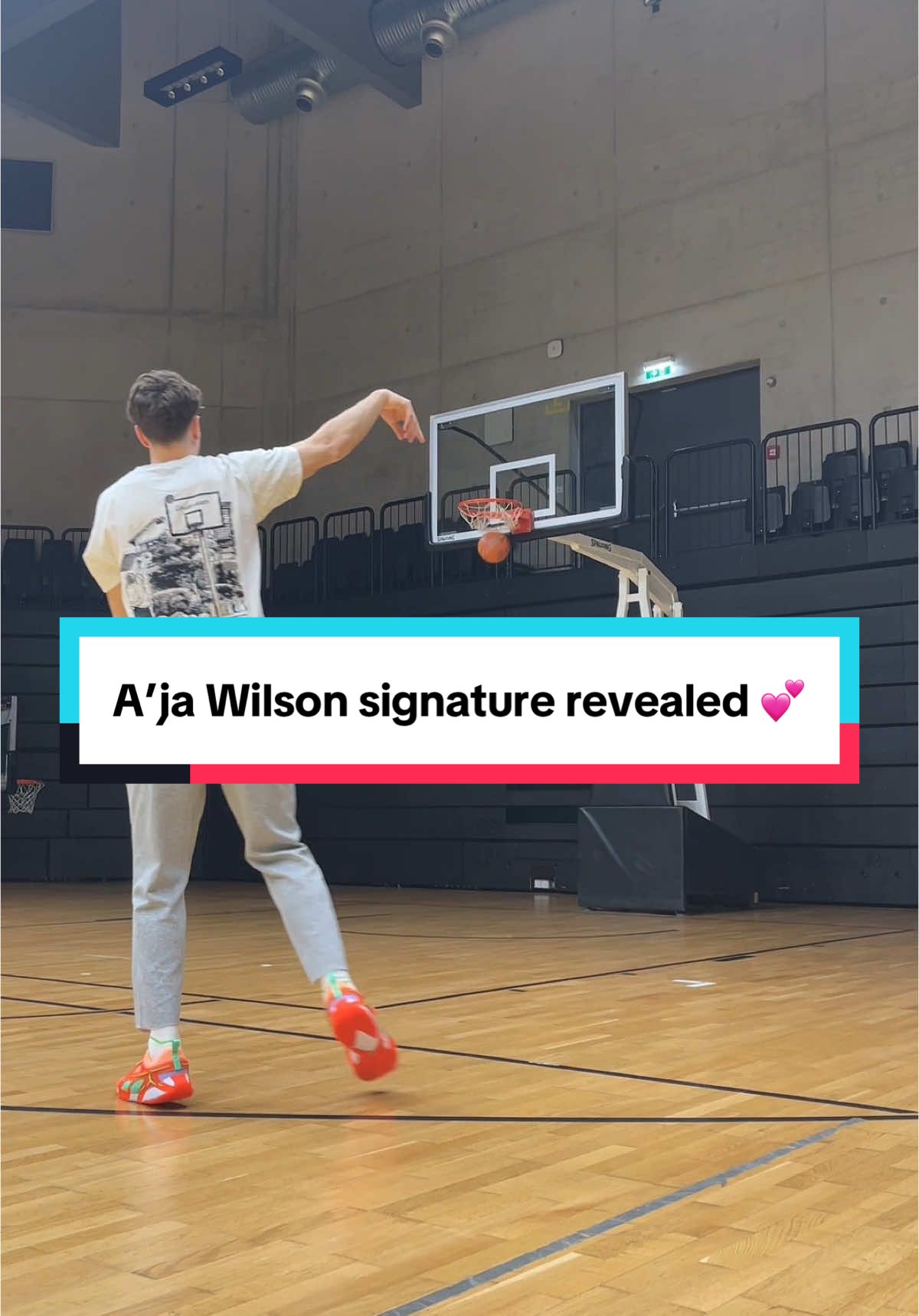 THOUGHTS on the A’ONE? 💕 #basketballshoes #ajawilson #nikebasketball #nikeaone #pinkshoes 