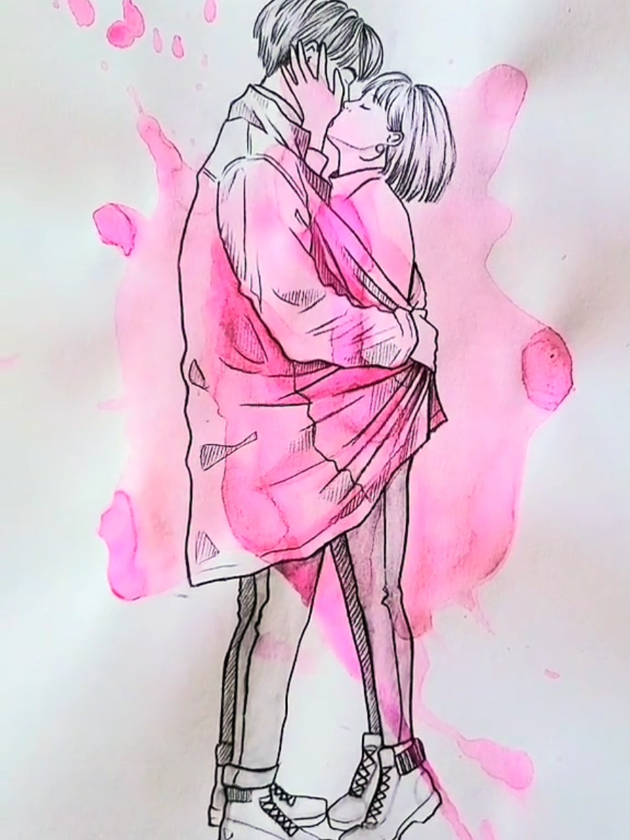 Share this with your Valentine 💝 #art #artwork #artist #paint #drawing #draw #satisfying #painting #skech #inlove #happyvalentinesday 