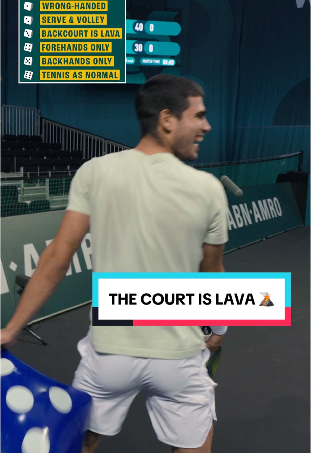 Introducing the court is lava 🌋 ft. Carlos Alcaraz & Stefanos Tsitsipas #tennis #tennistv #atptour to 